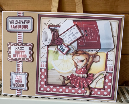 Mrs Vodka Mouse 4 Sheet Mini Kit by Janet Holmes