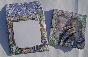 How Tree Looks Snow Card Envelope Duo Corner Stacker Aio by Janet Maureen Harvey
