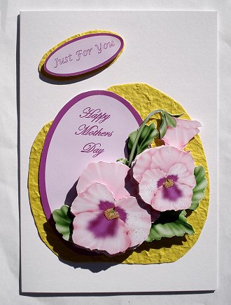 Mothers Day Pink Pansy by Janet Maureen Harvey