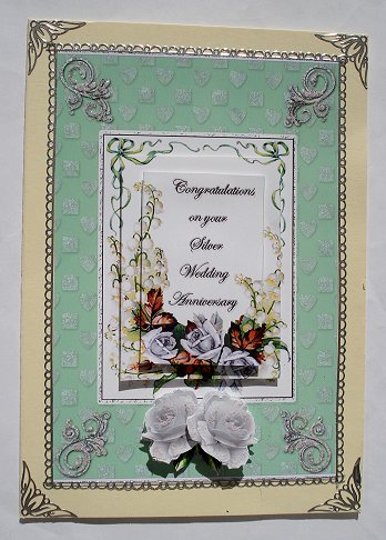 Silver Roses for a Silver Wedding by Janet Maureen Harvey