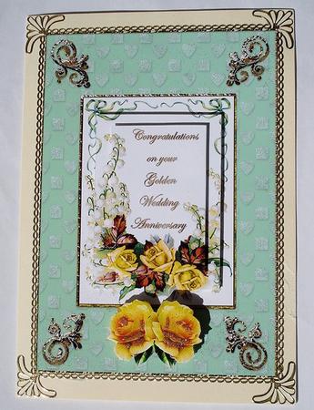 Golden Roses for a Golden Wedding by Janet Maureen Harvey