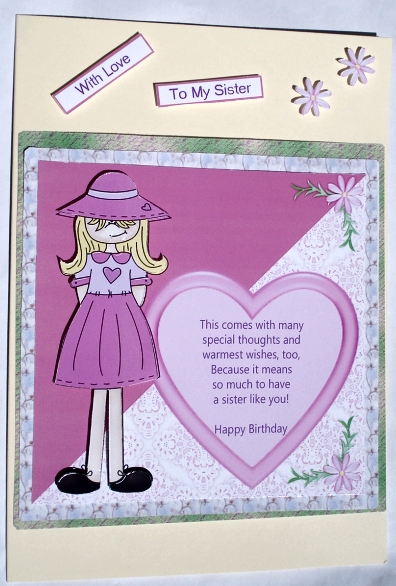 Happy Birthday Sister by Janet Maureen Harvey