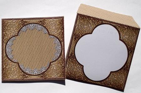 Baroque Style Natural Midi Midi Card and Envelope by Janet Maureen Harvey
