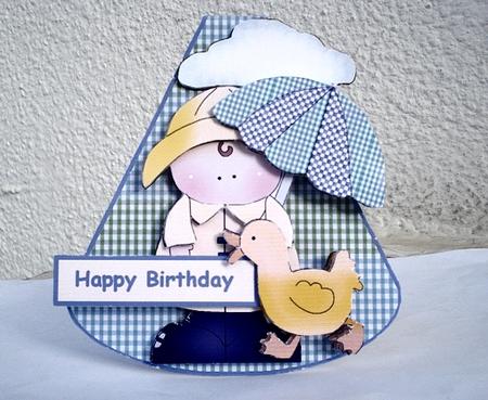 Raindrops Wobble Card 2 by Janet Maureen Harvey