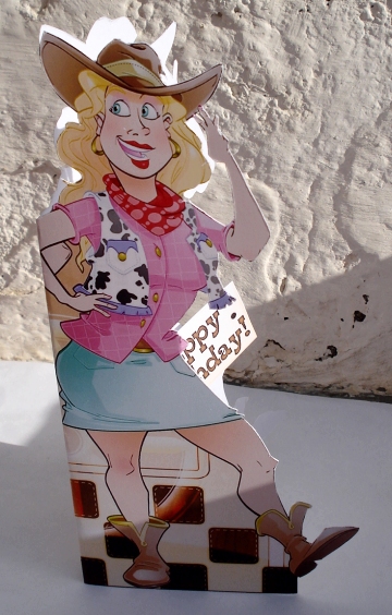 Line Dancer Lady Shaped. by Janet Maureen Harvey