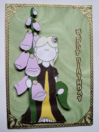 Foxglove Doodles Digi Stamp by Janet Maureen Harvey