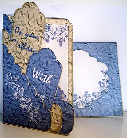 Crinkle Scalloped Pocket Card Kit 6 by Janet Maureen Harvey