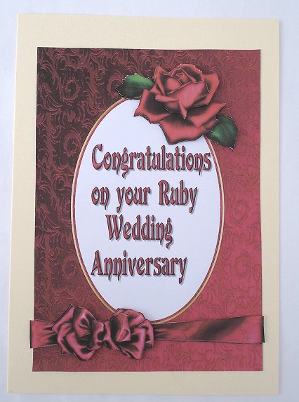 Ruby Wedding Anniversary by Janet Maureen Harvey