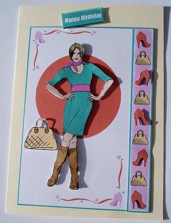 Cool Girl 3 (autumn Colours) - A5 by Janet Maureen Harvey