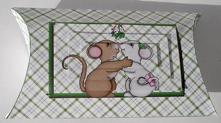 Kissing Mice Pillow Box by Janet Maureen Harvey