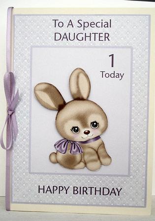 Birthday Bunny - Daughter 1 Today by Janet Maureen Harvey
