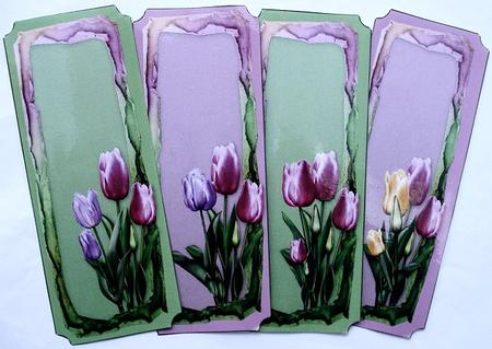 Tulip Bookmarks by Janet Maureen Harvey