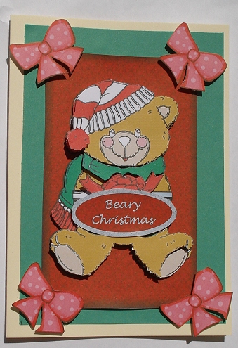 Beary Christmas Teddy by Janet Maureen Harvey