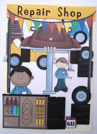 Garage Work Shop Topper 1 by Janet Maureen Harvey