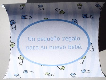 Baby Boy Nappy Pin Pillow Box - Spanish by Janet Maureen Harvey