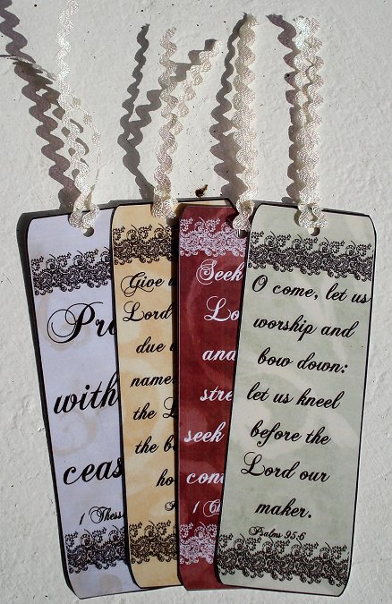 Bible Verse Bookmarks by Janet Maureen Harvey