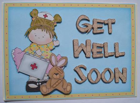 Little Nurse - Get Well Soon by Janet Maureen Harvey