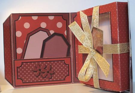 3D Chocolates Gift Box Card Kit with 3D Decoupage by Janet Maureen Harvey