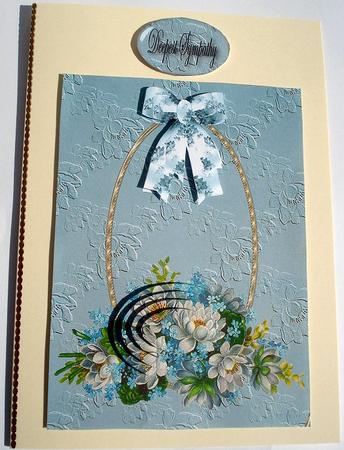 Embossed Flowers Basket by Janet Maureen Harvey