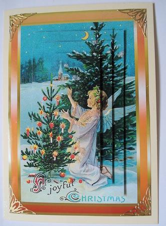 Christmas Angel Pyramid Topper 2 by Janet Maureen Harvey