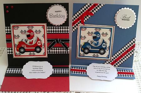 Racing Fun Toppers by Janet Savage