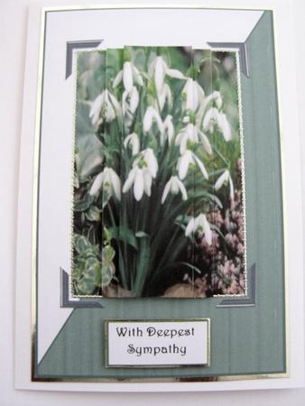 Snow Drops Sympathy Quick Card by Janet Savage