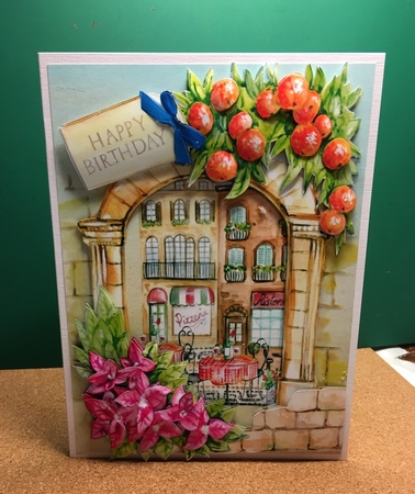 Italian Hideaway Quick Card by Janet Titford