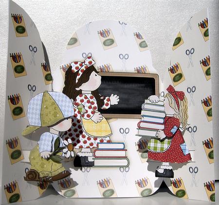 Gate Fold Pop Up Birthday or Thank You Teacher by Janet Briggs