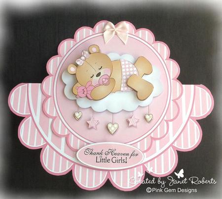 Thank Heavens Girl Rocker Card Kit by Janet Roberts