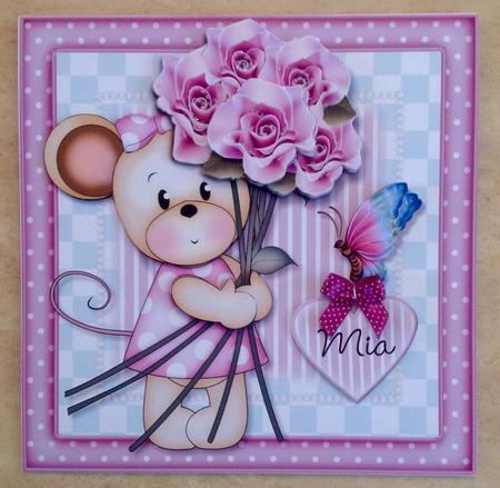 Maisy with Roses by Janet Roberts