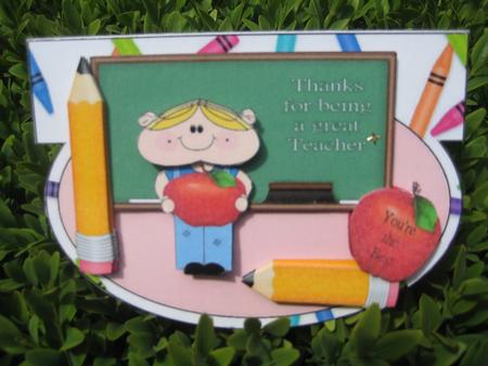 Max Thank You Teacher Wobble/rocker by Janette Ellison