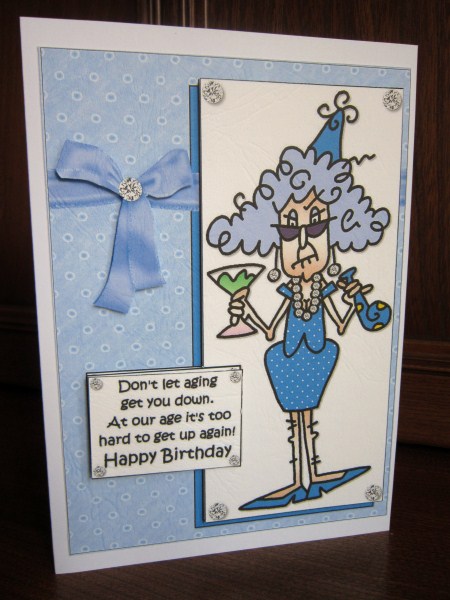 Stella Don't Let Aging Get You Down Quick Card by Janette Ellison