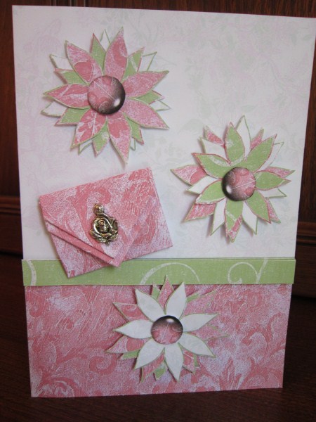 Mini Envelope Card - Shabby Flourish by Janette Ellison