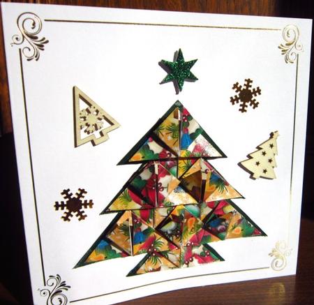 Christmas Candles on Gold by Janette Ellison