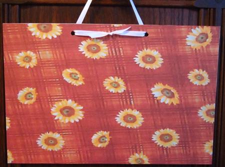 Sunflower Fabric Paper by Janette Ellison