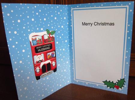 Xmas Santa Express A5 Husband Matching A5 Insert by Janette Ellison