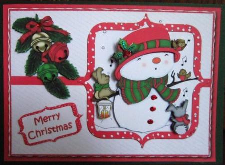 The Snowmans Carol Red by Janette Ellison