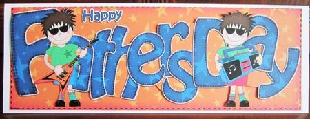 Fathers Day Large Dl Card N 3D Decoupage by Janette Ellison