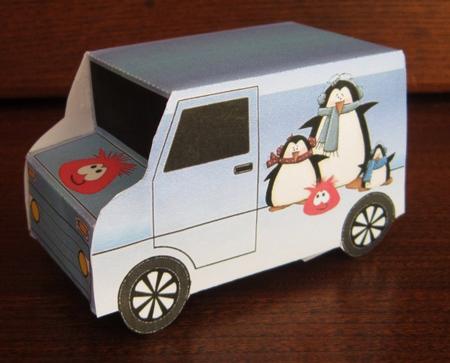 Model Van - Penguins and Their Pet by Janette Ellison
