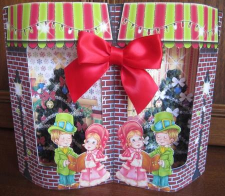 Double Window Mini Kit - Christmas Carolers by Janette Ellison