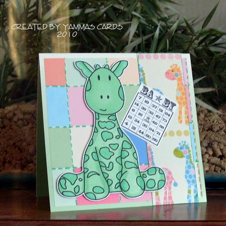 Baby Giraffe Digital Stamp by Janette Padley