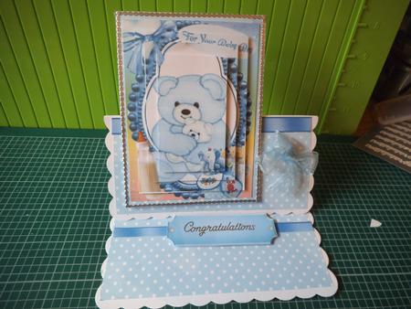 Cute Blue Teddy for Baby Boy, Pyramids by Jan Fisher