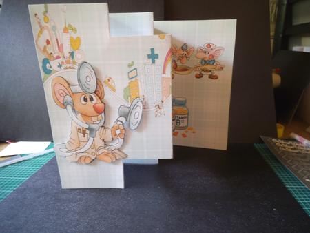3 Panel Get Well Soon by Jan Fisher