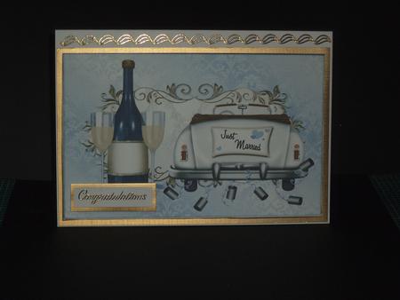 Male Civil Wedding Pyramid Card Front 2 by Jan Fisher