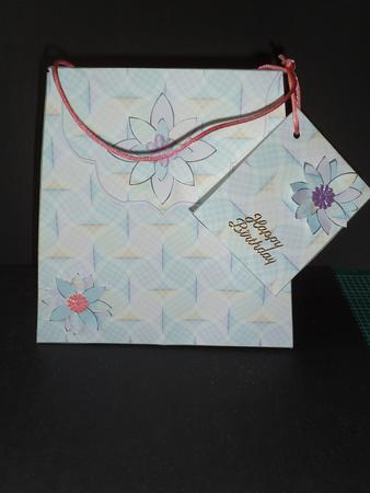 Large Gift Handbag - Wavy Ribbons by Jan Fisher
