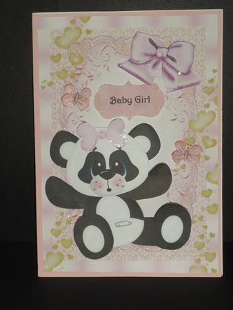 Cute Panda Baby Girl by Jan Fisher