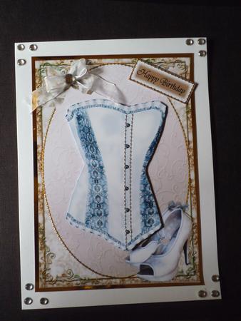 Beautiful White Corset with Matching Shoes by Jan Fisher