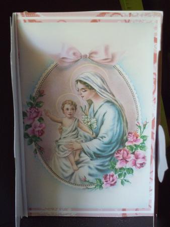 Rose Mother Mary Pink Buckle Bracket Mini Card Kit by Jan Fisher