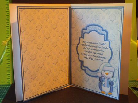 Penguin Gift Christmas Insert for Cup450364_68 by Jan Fisher