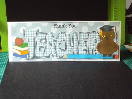 Thank You Teacher Large Dl by Jan Fisher